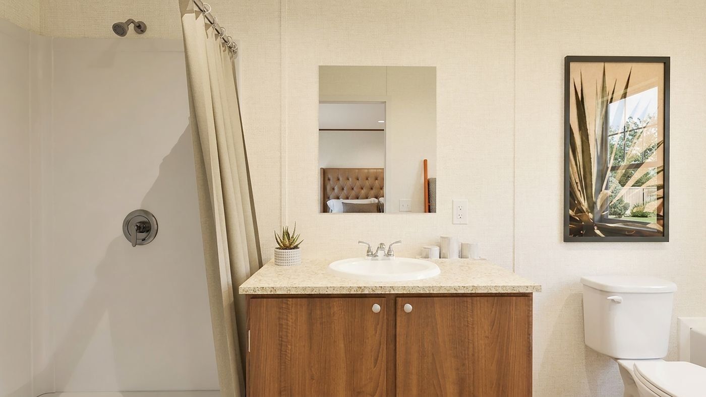 Aspen floor plan home, primary bathroom