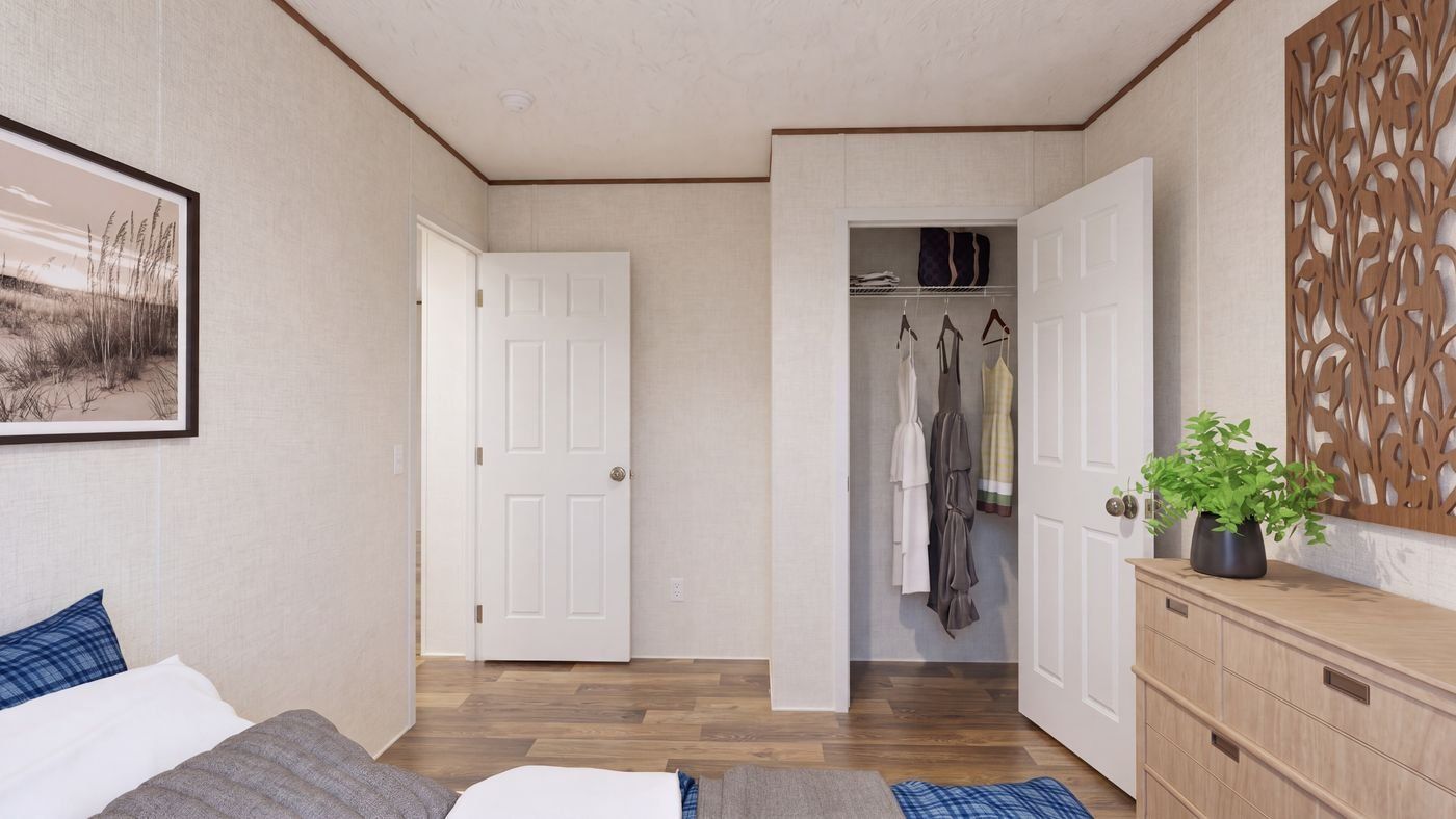 Cedar floor plan home, guest bedroom