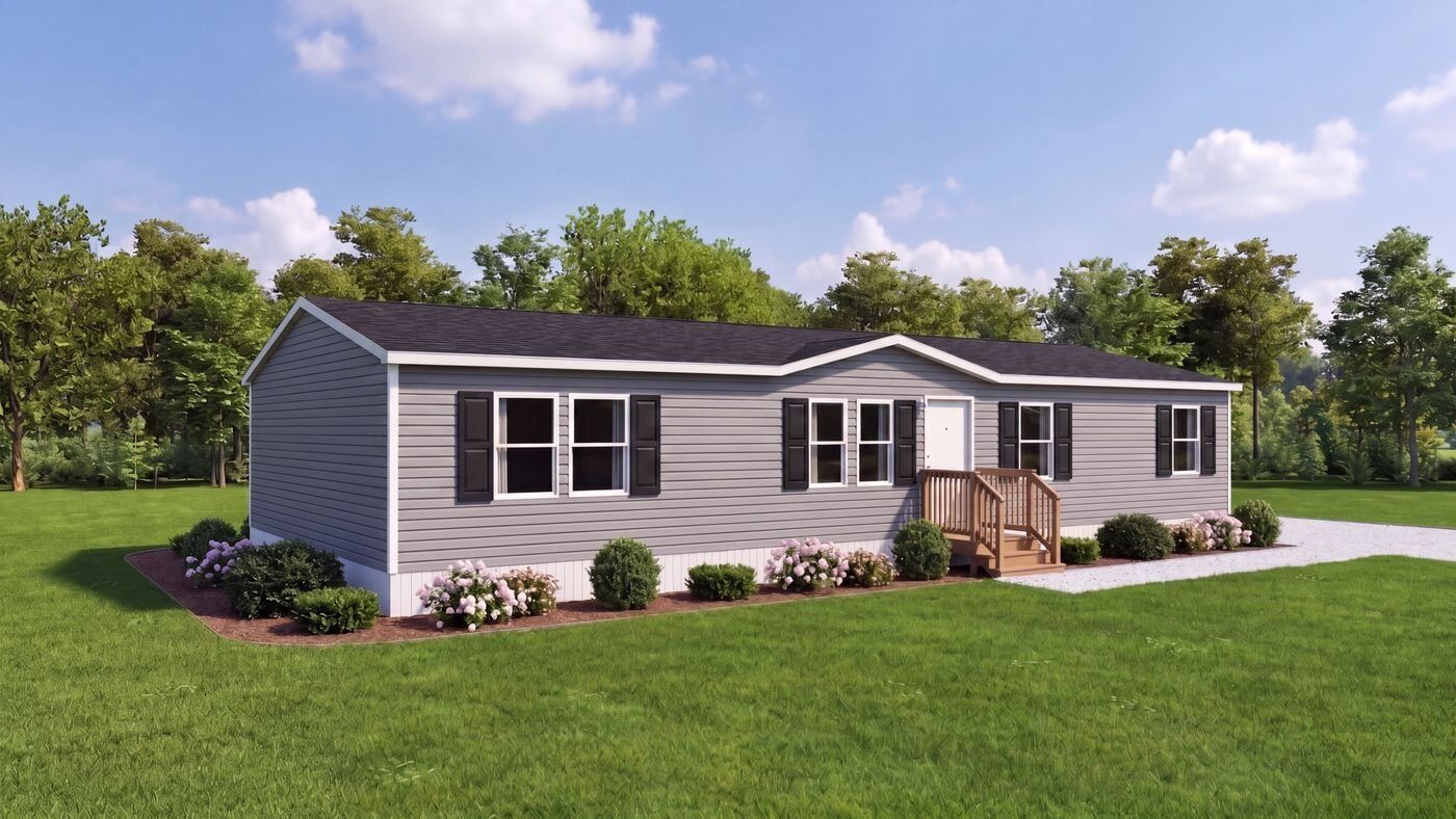 Exterior of the Cedar manufactured home floor plan